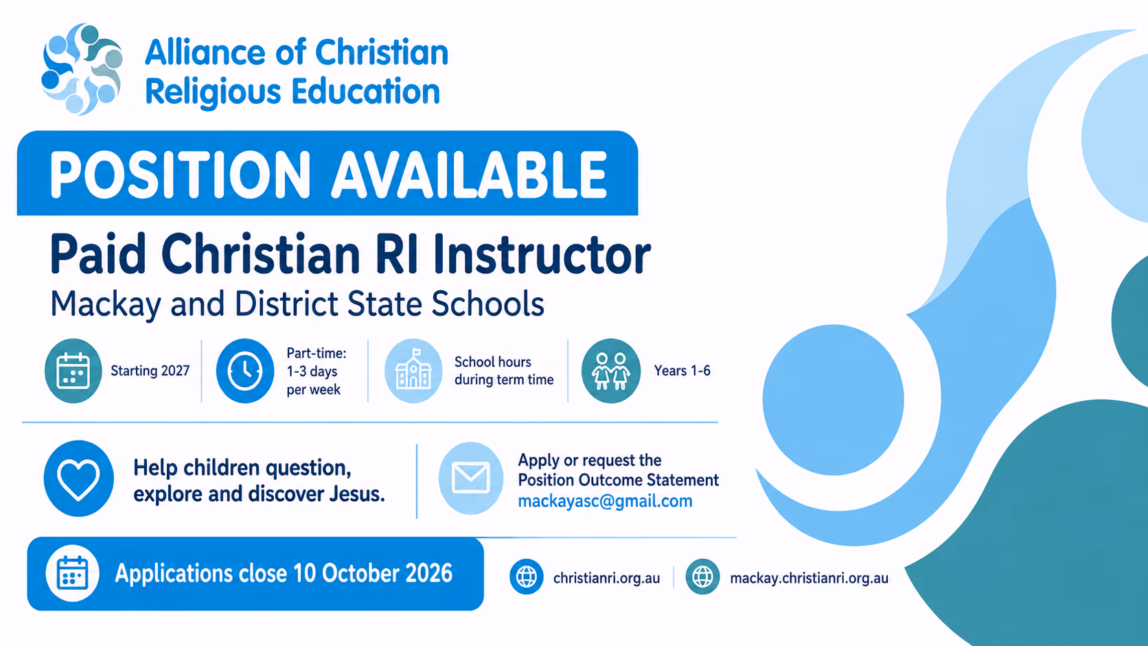 Paid Christian RI Position Available